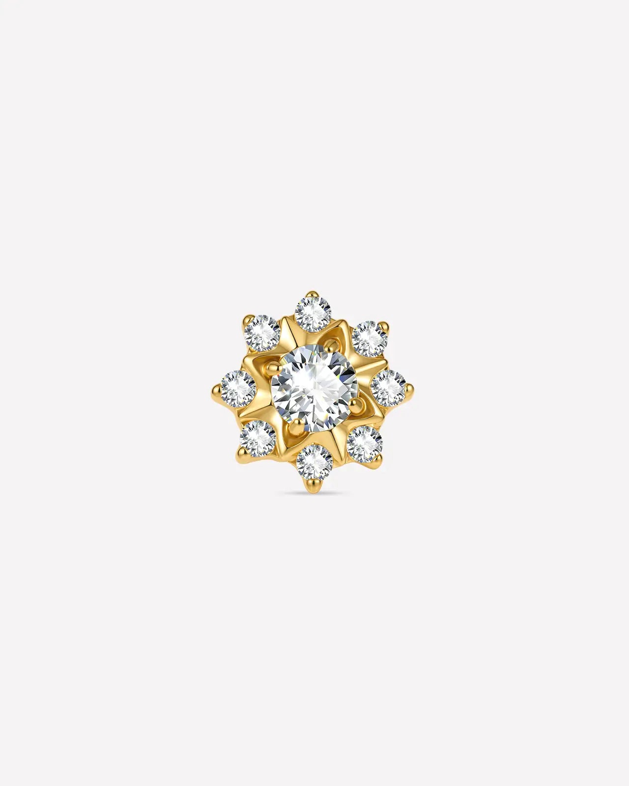 Radiant Sunburst Flatback Stud