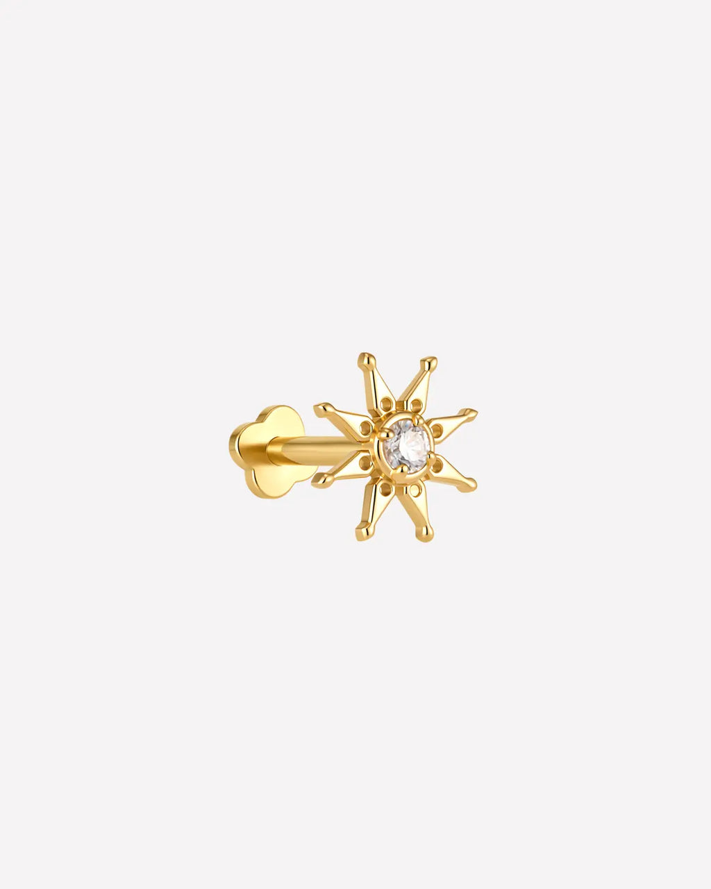 Celestial Sunburst Flatback Stud
