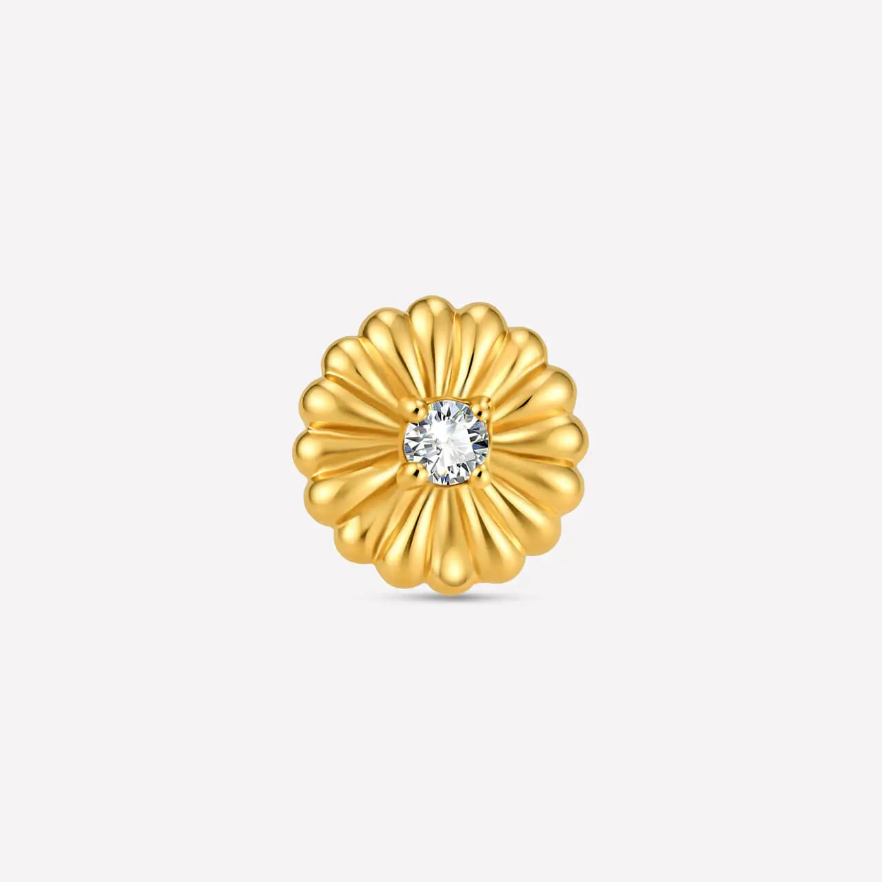 Radiant Petal Bloom Flatback Stud