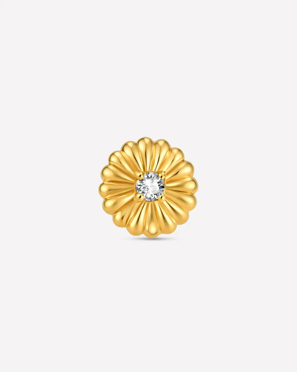 Radiant Petal Bloom Flatback Stud
