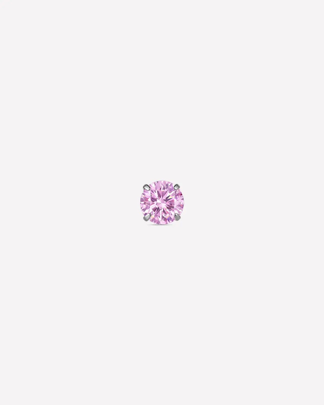 Brilliant Moissanite Solitaire Flatback Stud