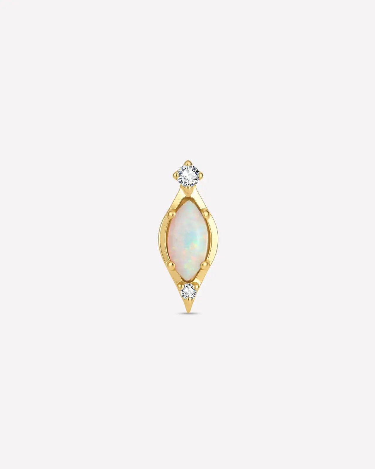 Opal Reverie Marquise Flatback Stud