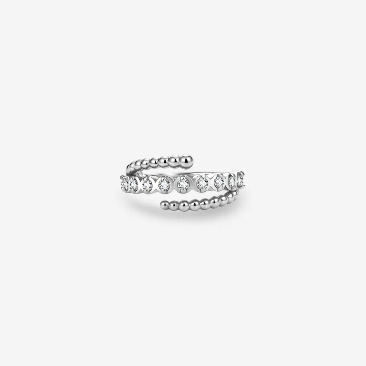 Orlena Beaded Pave Spiral Clicker