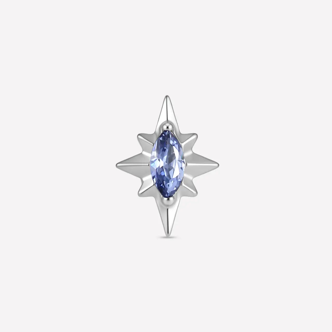 Marquise Sunburst Flatback Stud