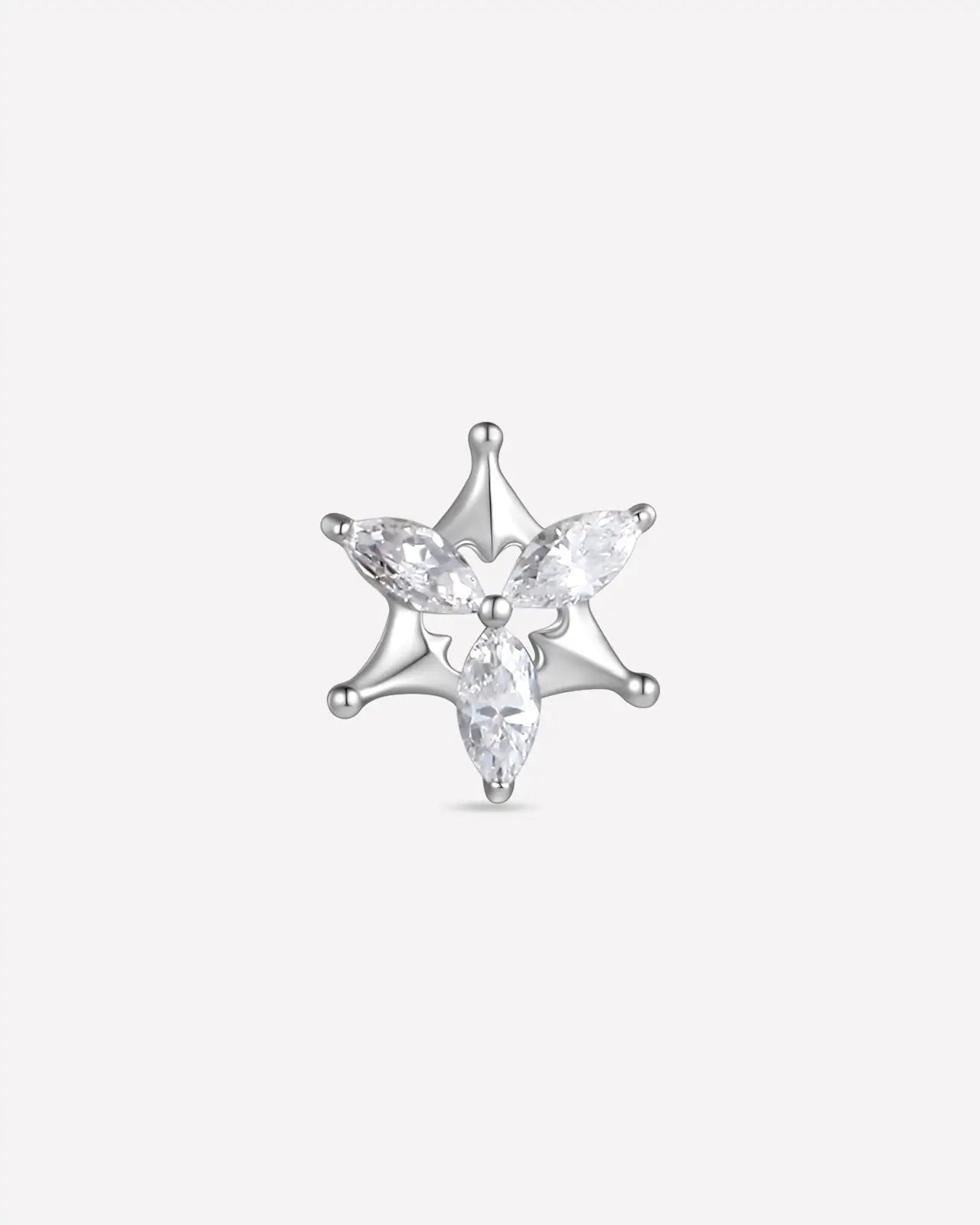 Marquise-Stern-Blüten-Flatback-Stecker