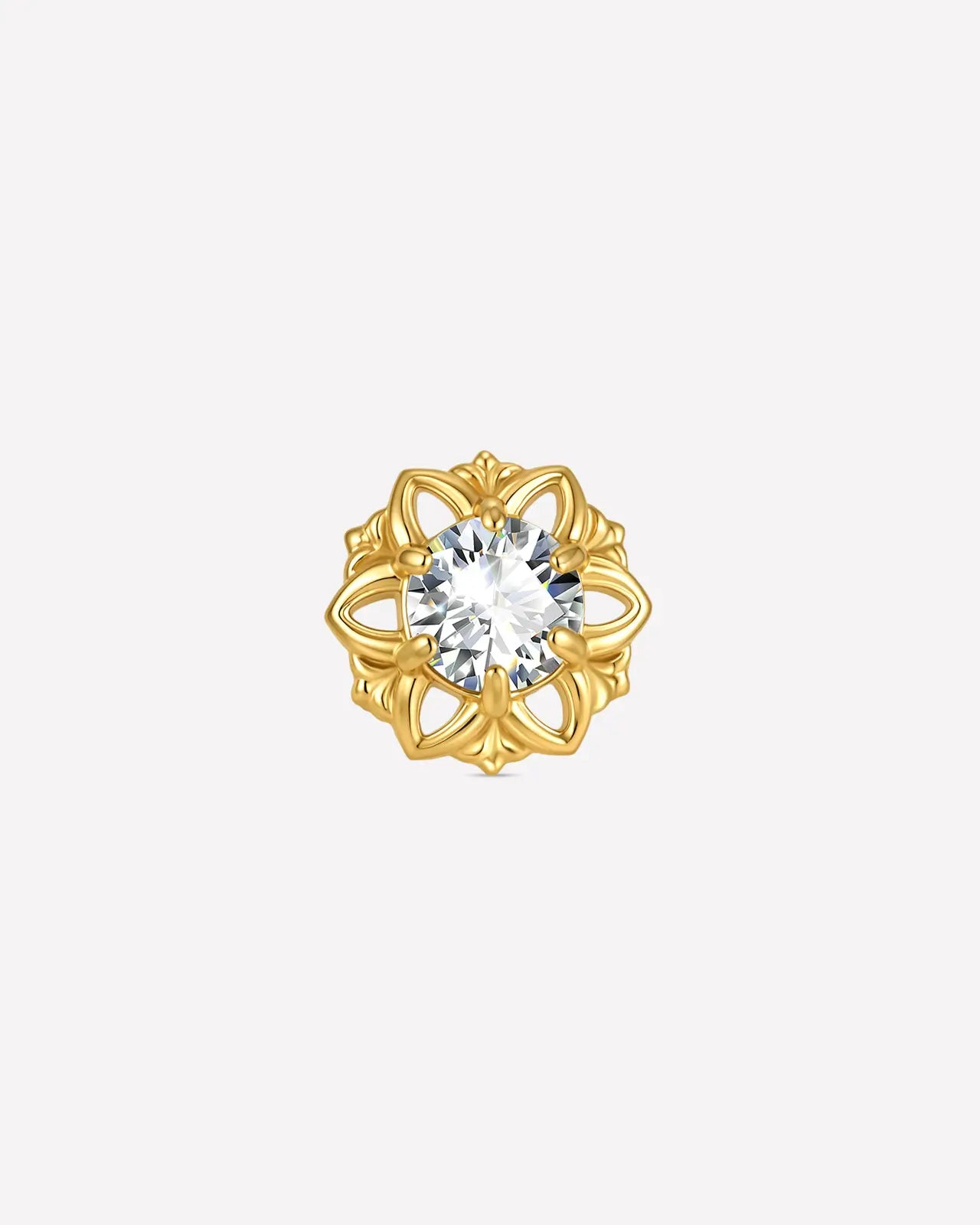 Radiant Blossom Flatback Stud