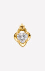 Regal Heart Crest Flatback Stud