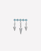 Triple Cone Dangle Flatback Stud