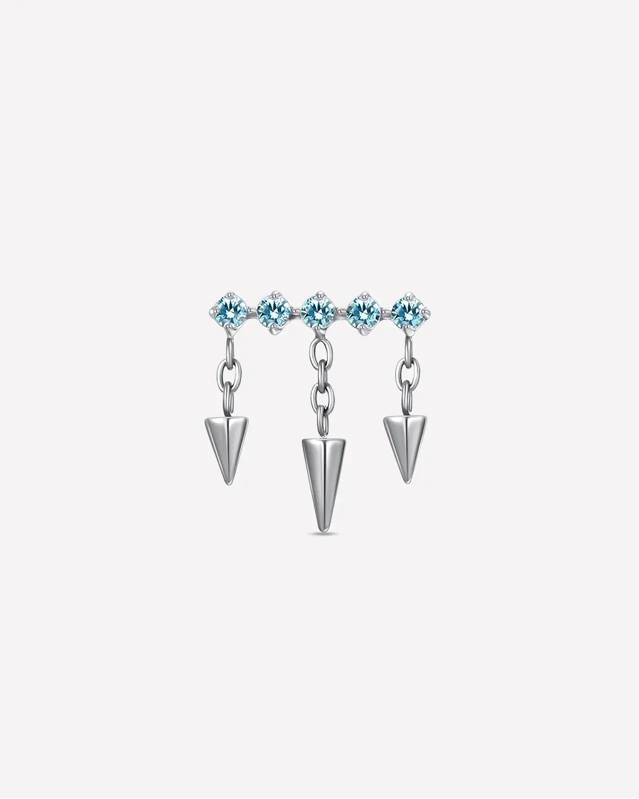 Triple Cone Dangle Flatback Stud