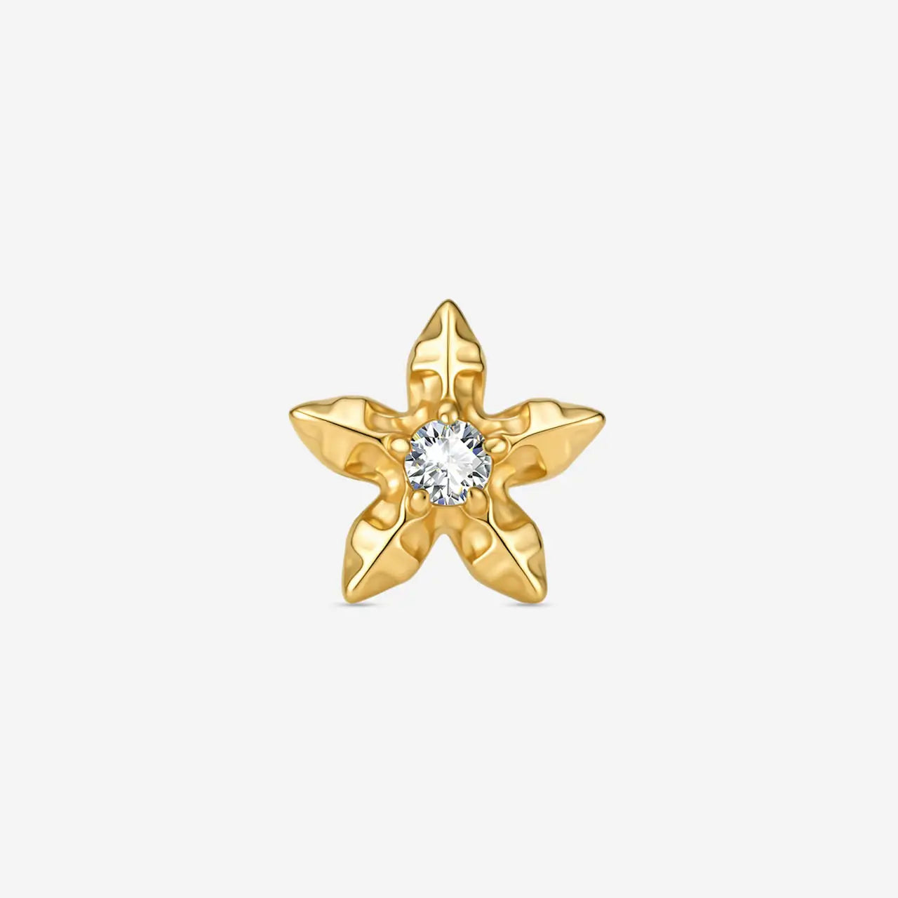 Tidecarved Starfish Flatback Stud