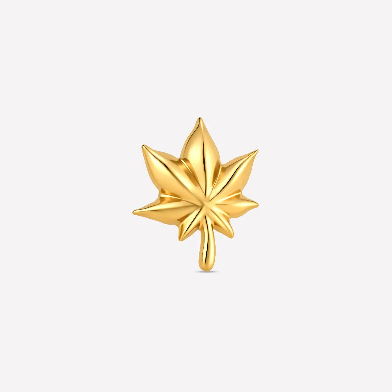 Maple Leaf Flatback Stud