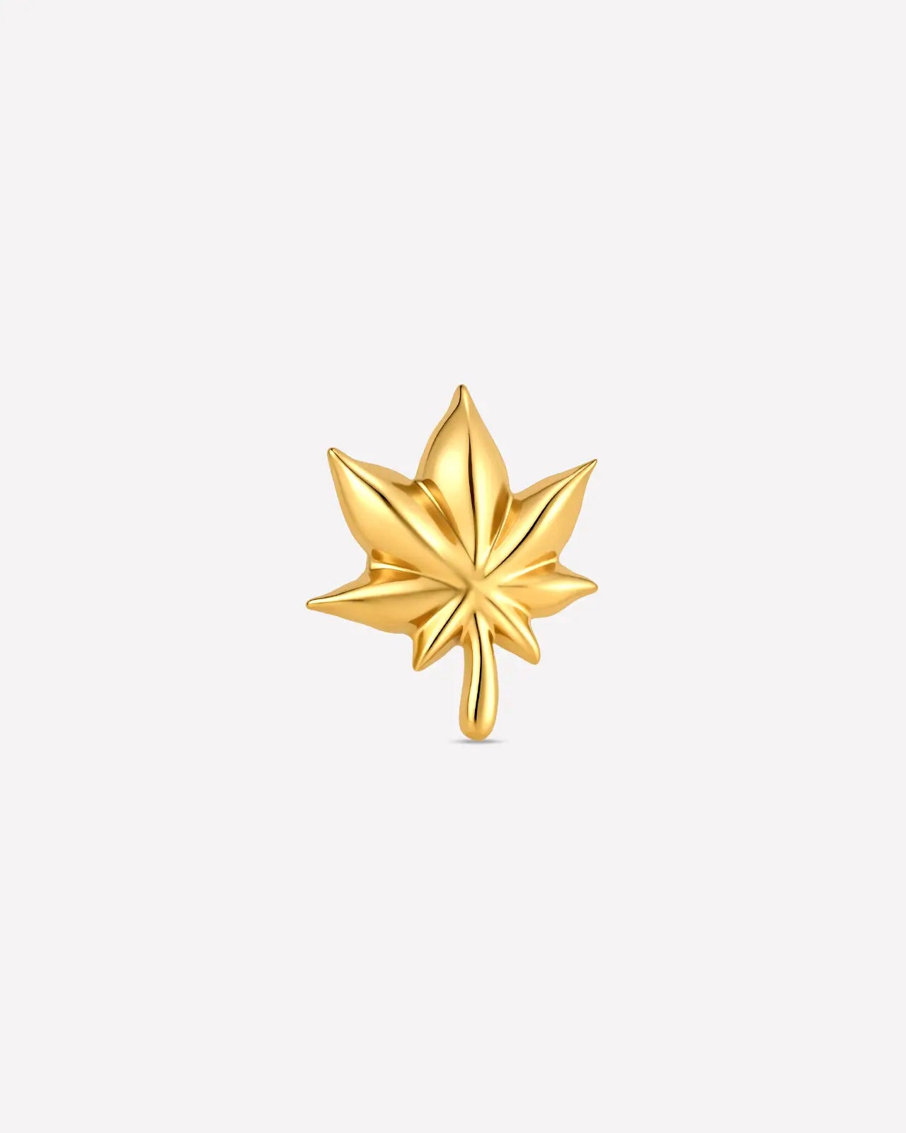 Maple Leaf Flatback Stud