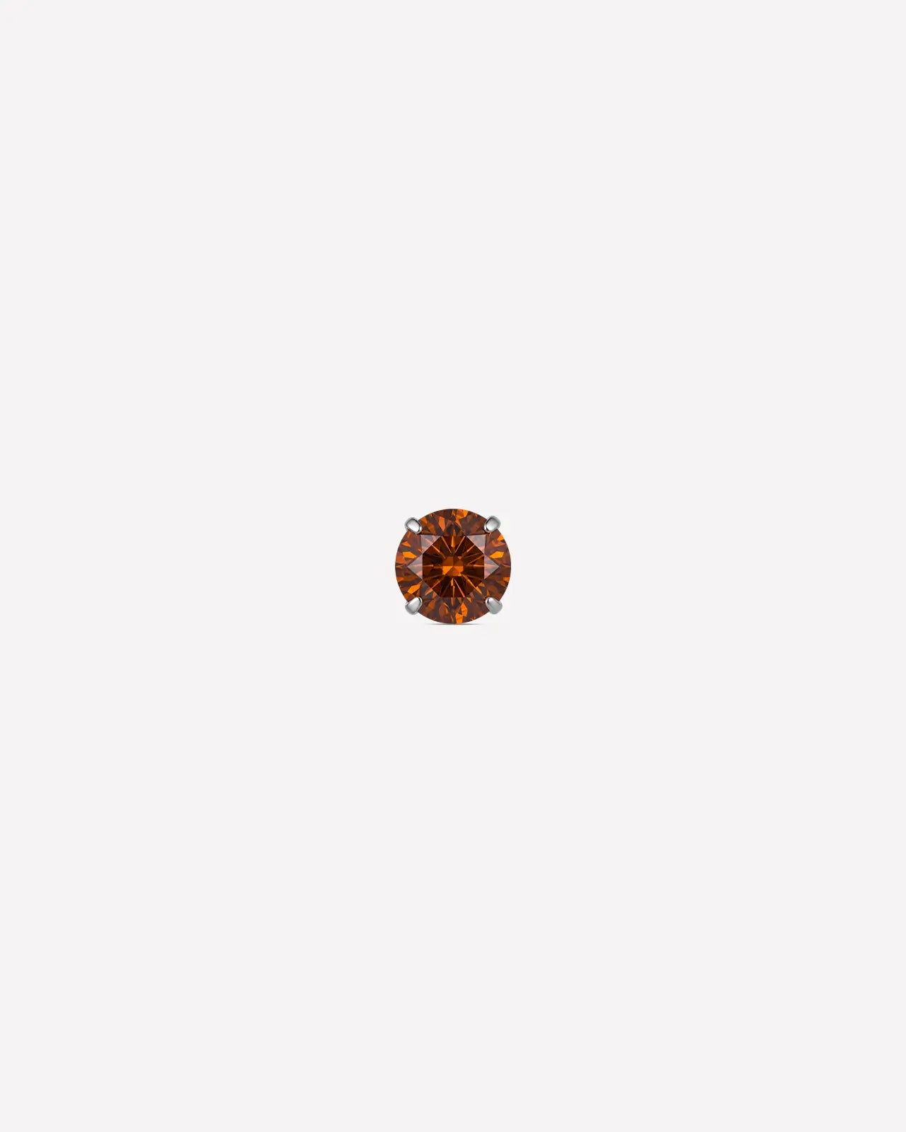 Brilliant Moissanite Solitaire Flatback Stud