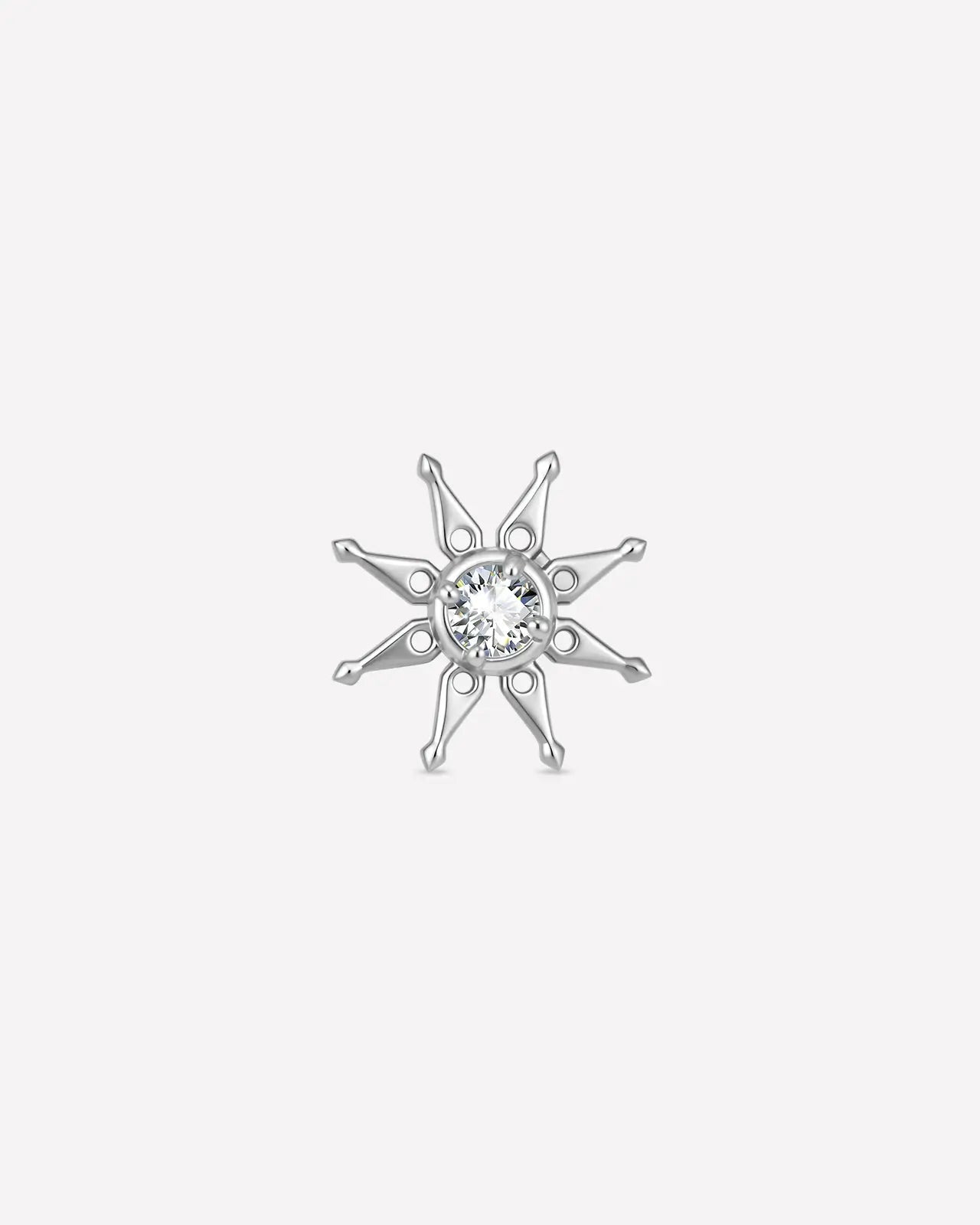 Celestial Sunburst Flatback Stud