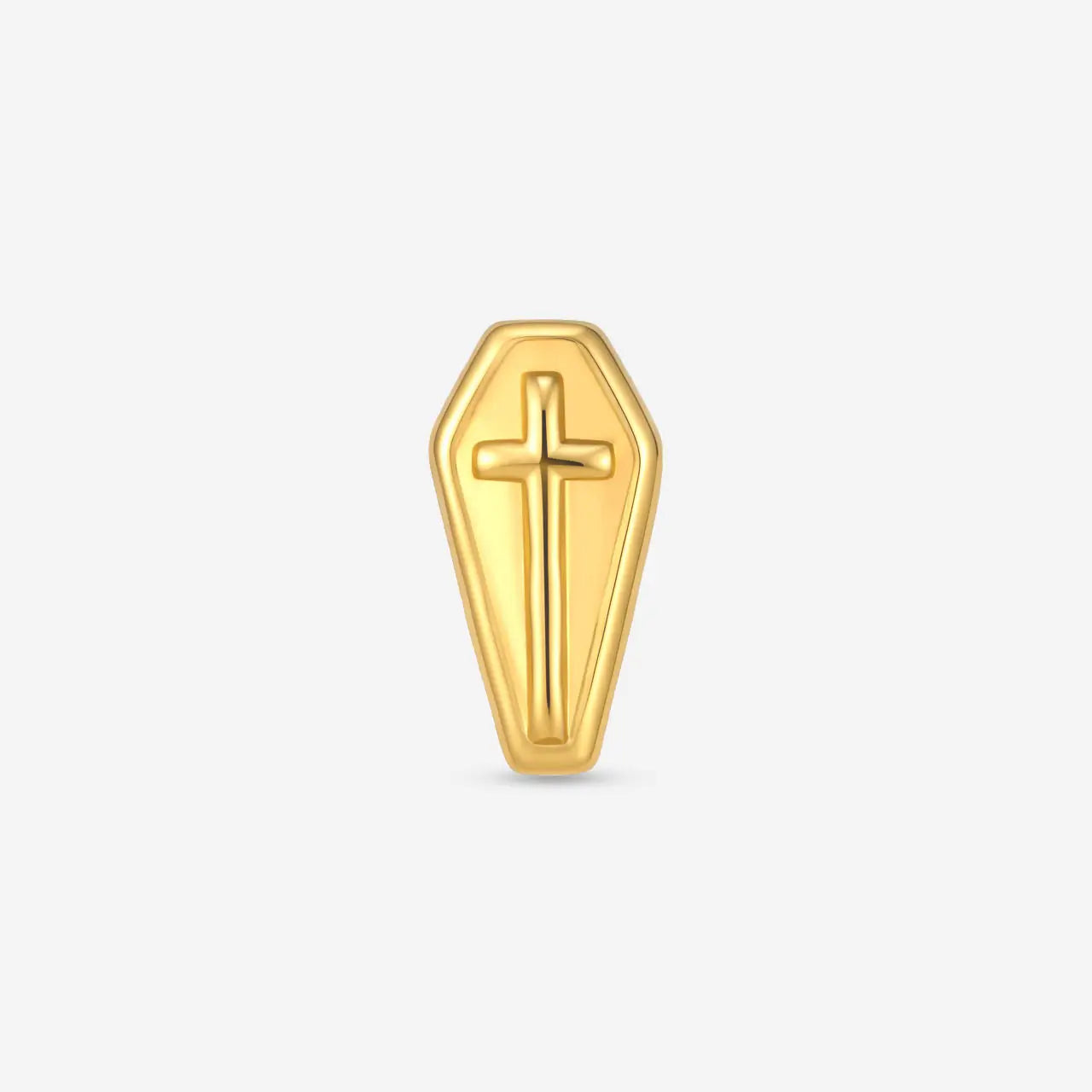 Morriven Coffin Cross Flatback Stud