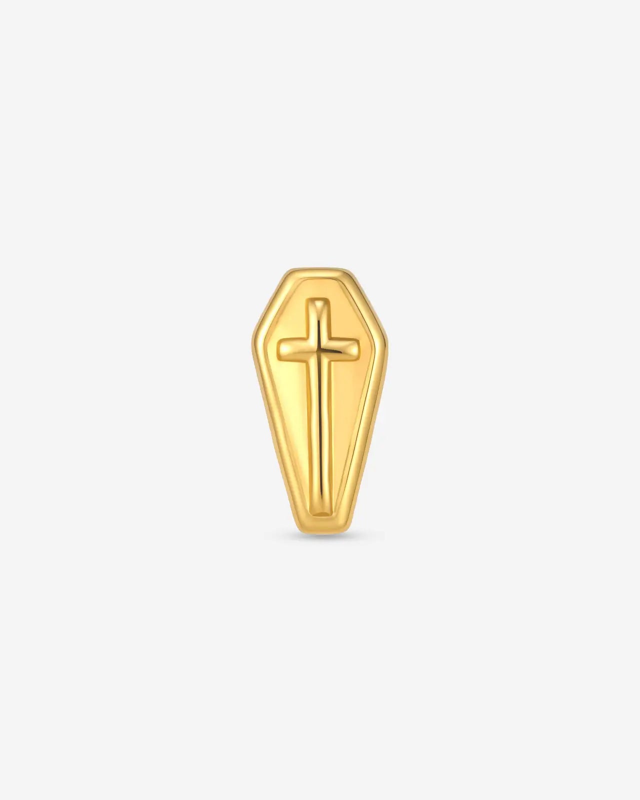 Coffin Cross Flatback Stud