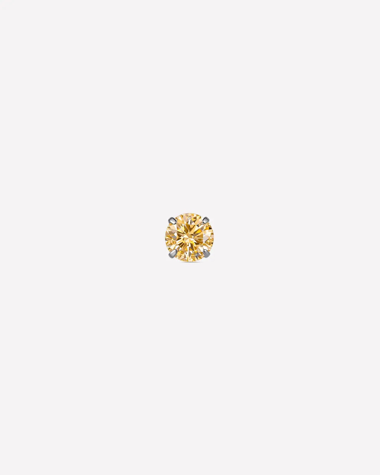 Brilliant Moissanite Solitaire Flatback Stud