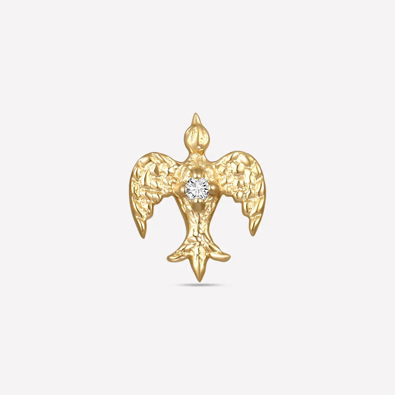 Crimson Winged Bird Flatback Stud