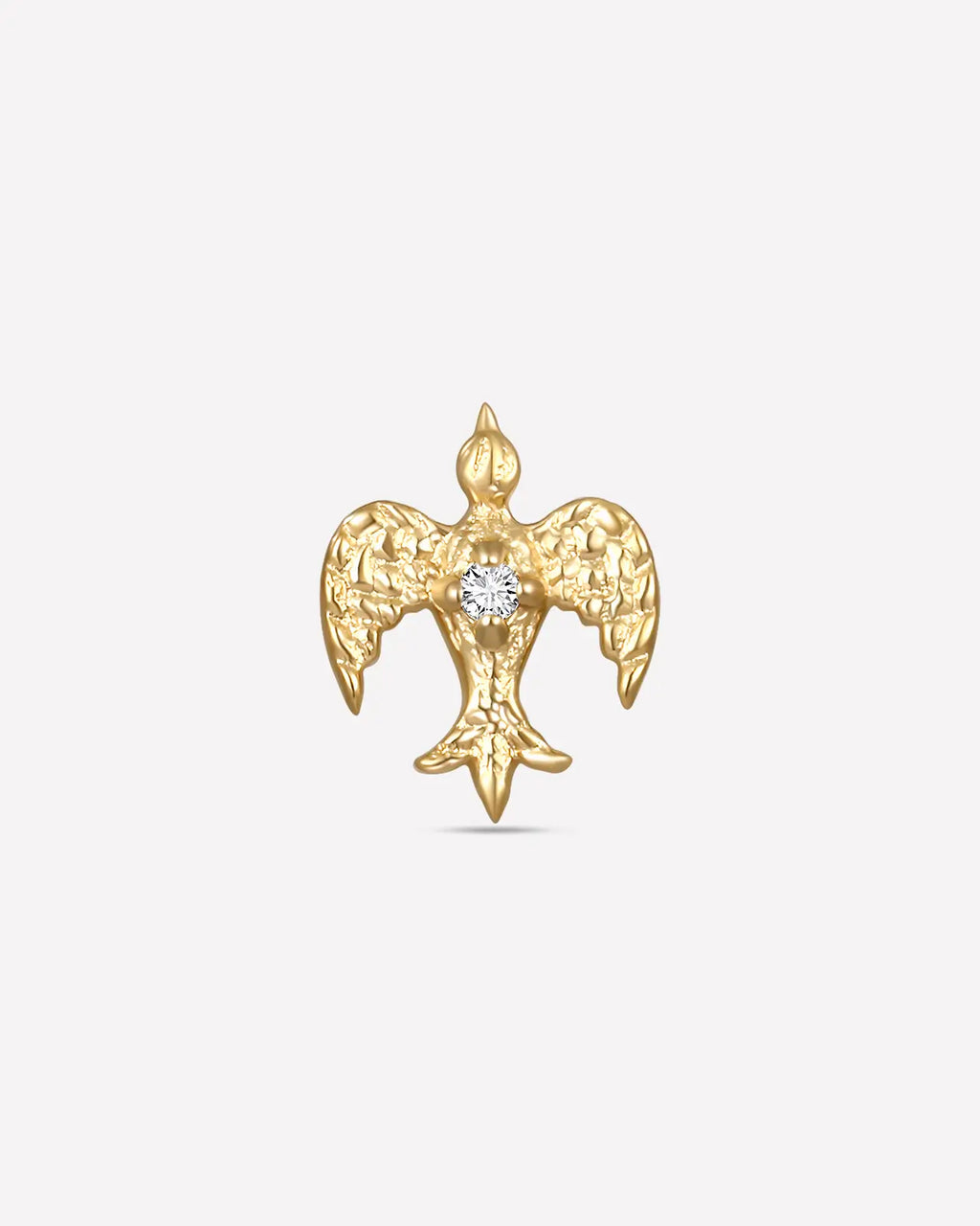Crimson Winged Bird Flatback Stud