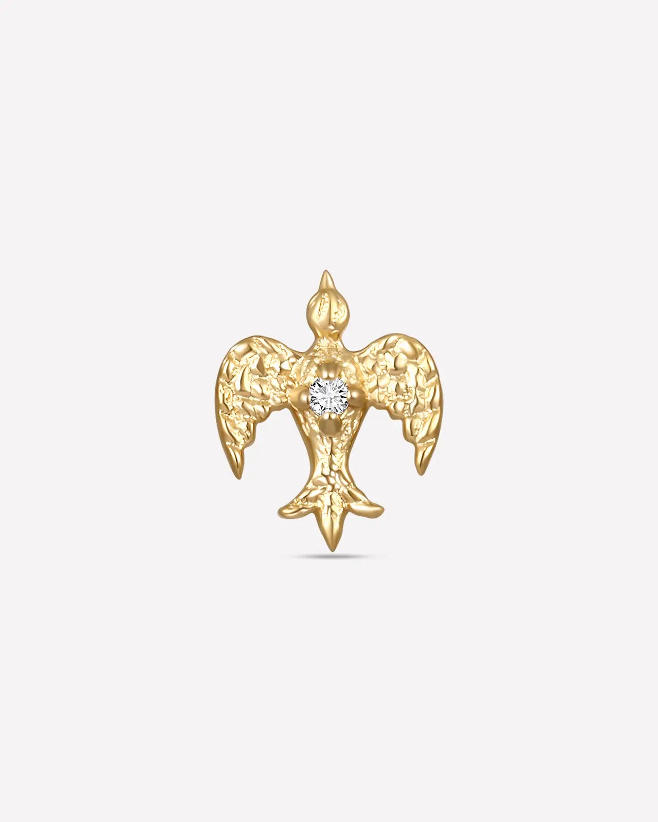 Crimson Winged Bird Flatback Stud