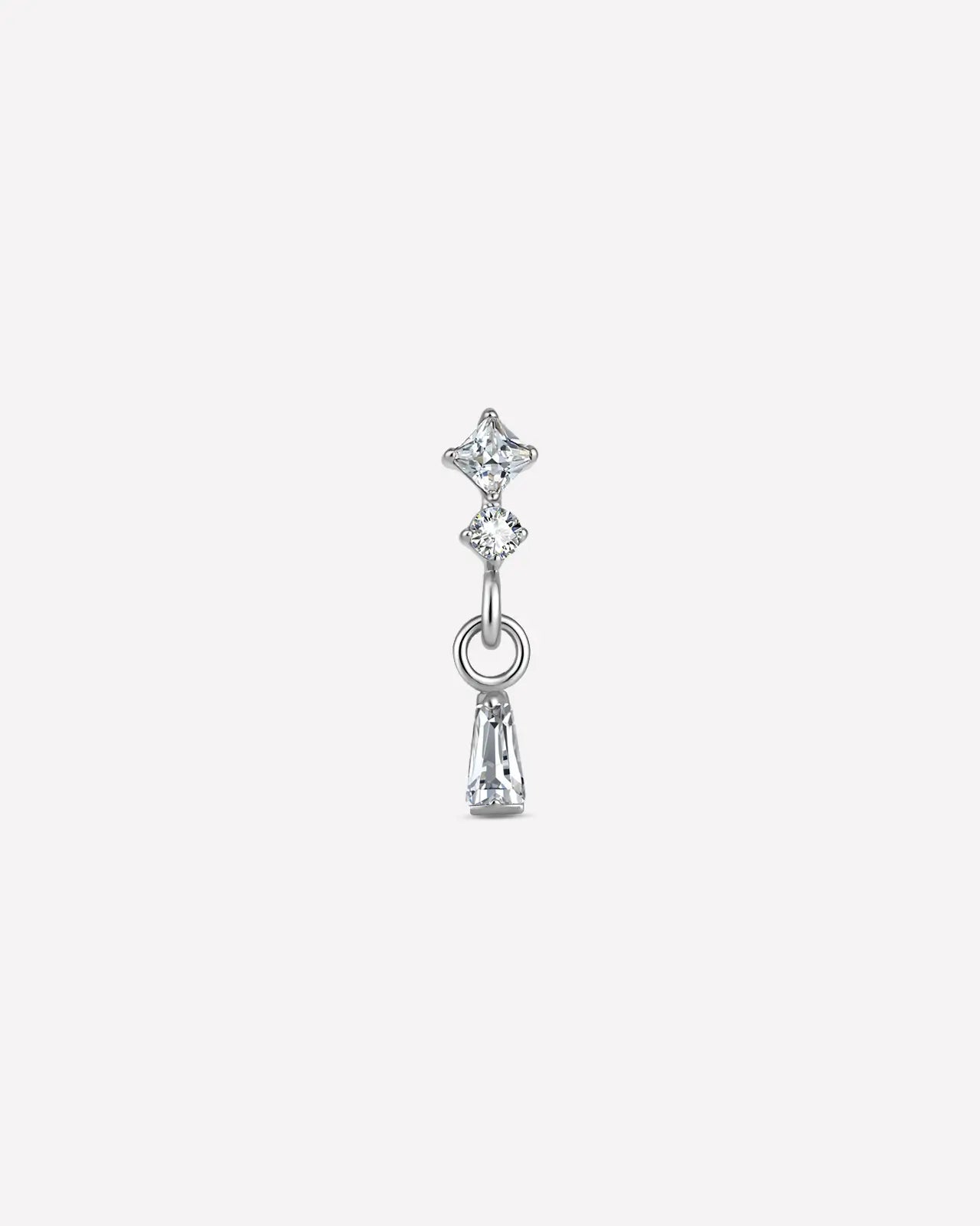 Geometric Duo Drop Flatback Stud