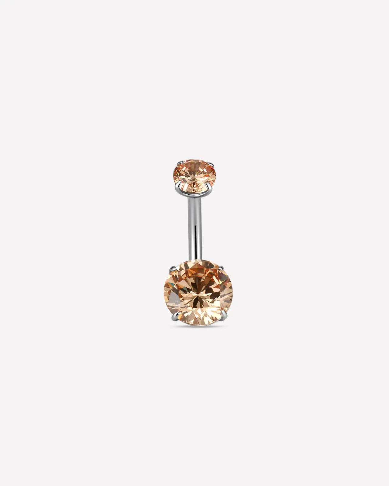 Twin Radiance Belly Button Ring