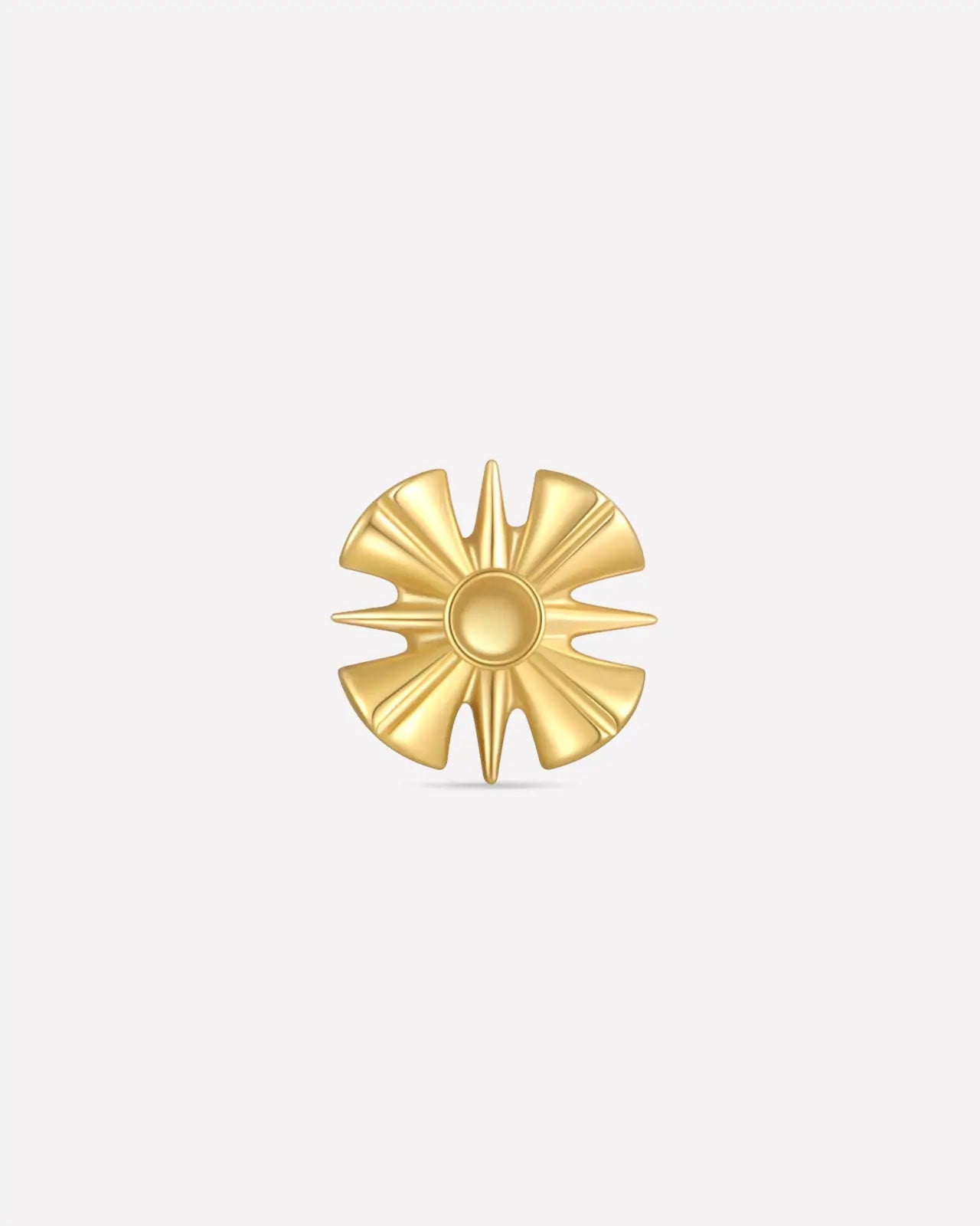 Sunburst Bloom Flatback Stud