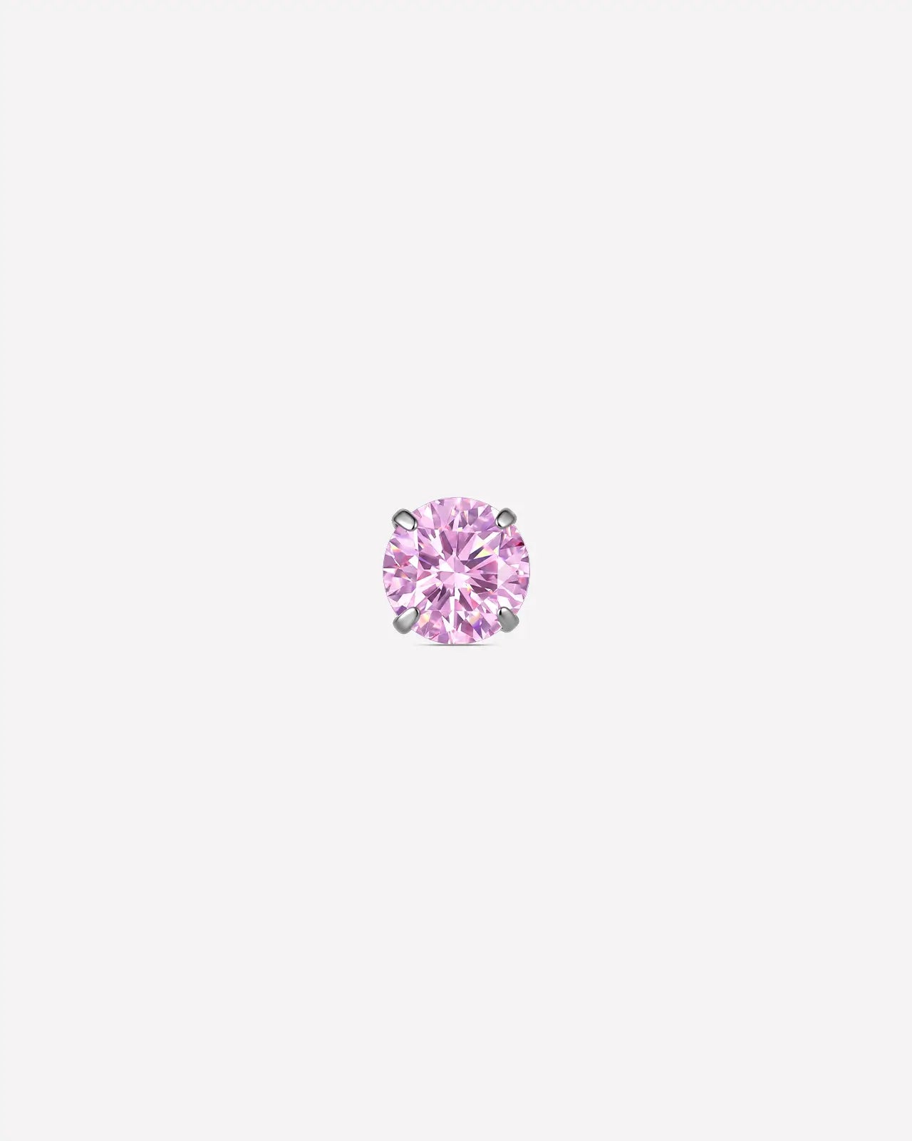 Brilliant Moissanite Solitaire Flatback Stud