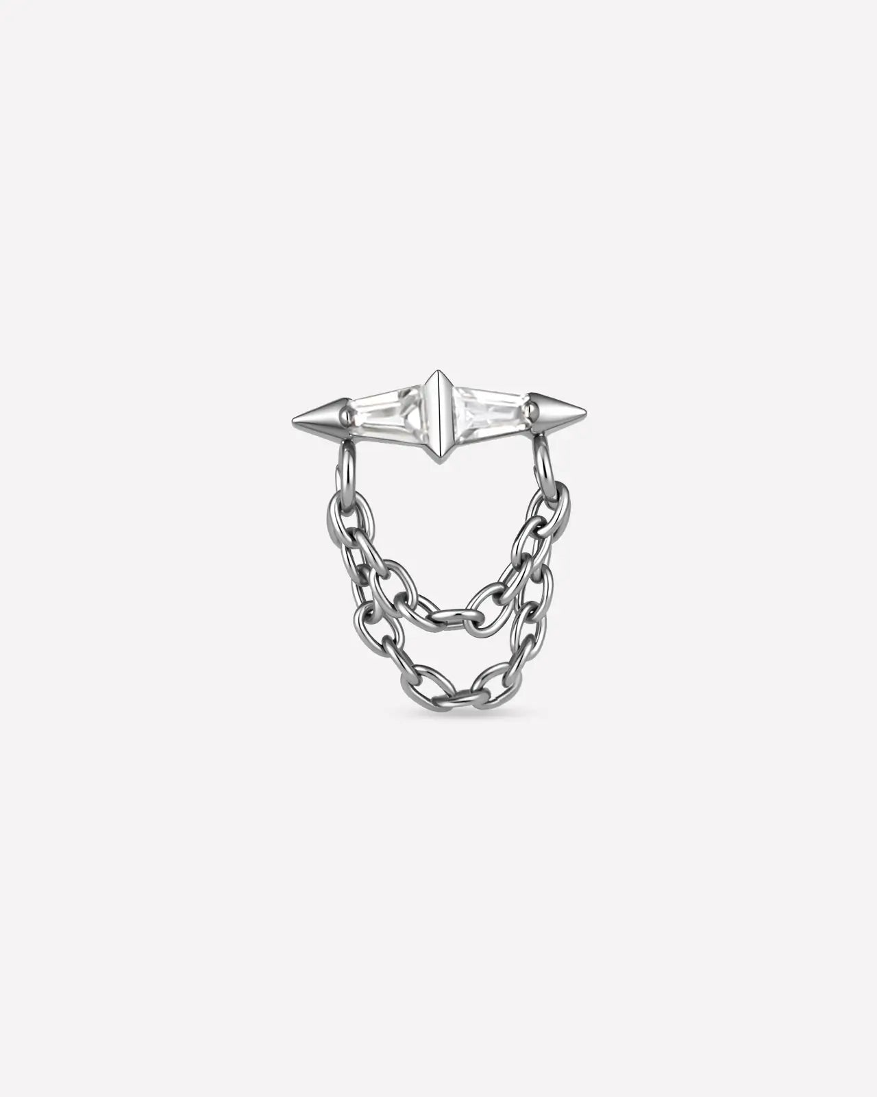 Prism Spike Drape Flatback Stud
