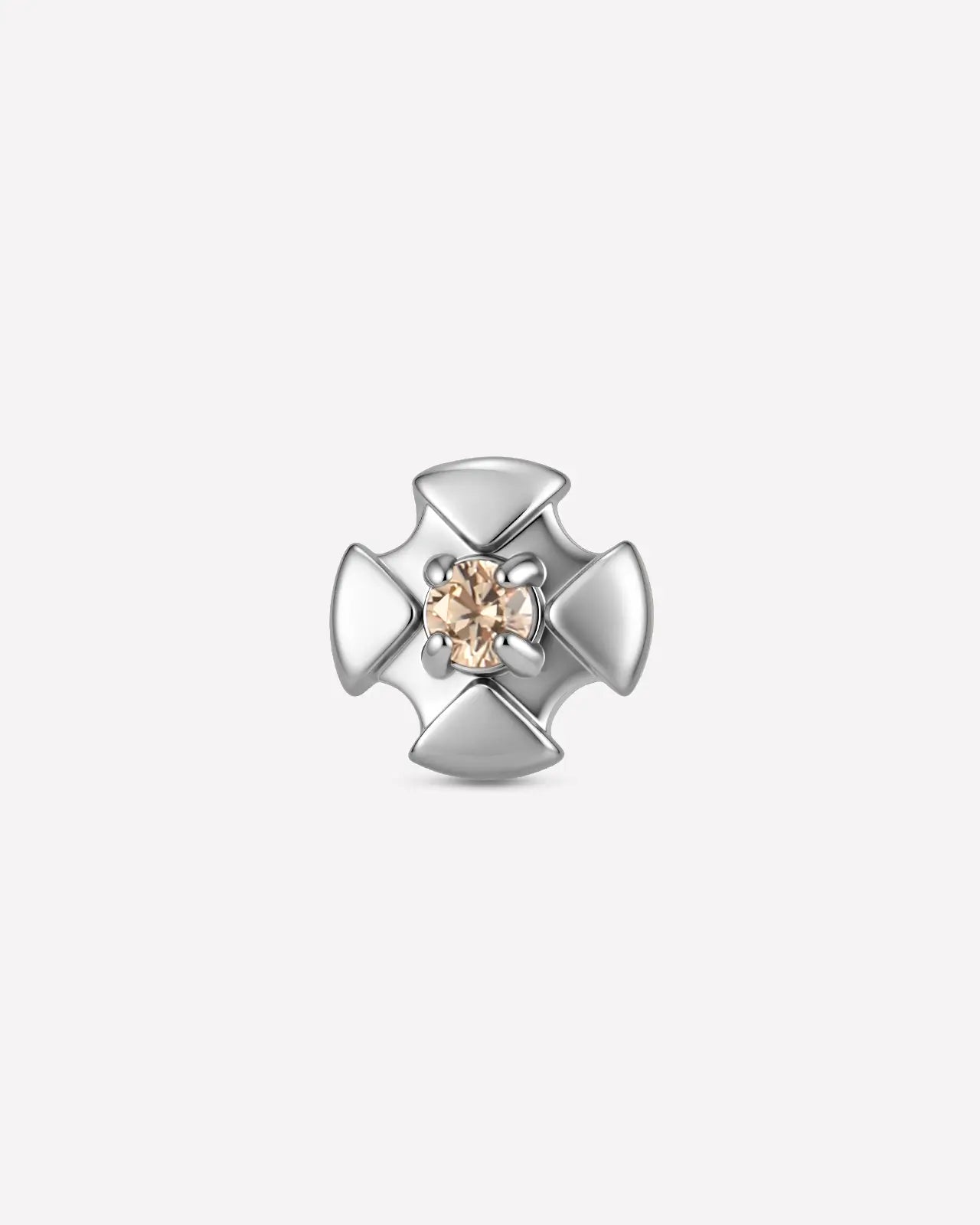 Heraldic Cross Flatback Stud
