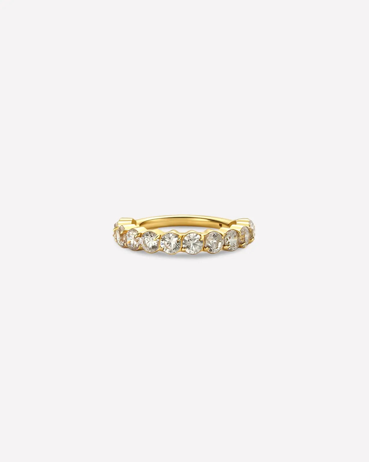 Half Pavé Eternity Clicker