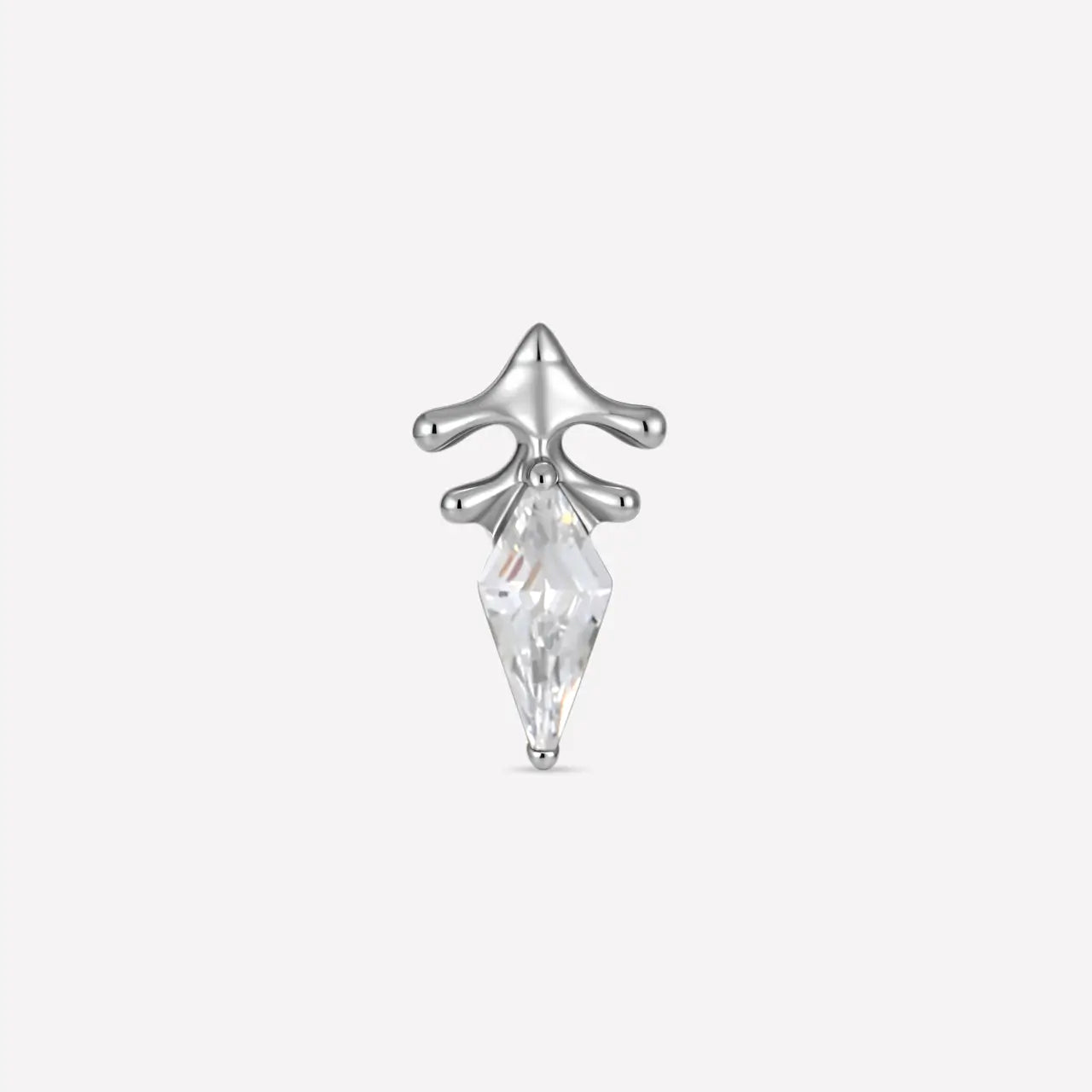 Iris Veil Flatback Stud