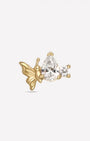 Butterfly Pear-Cut Zircon Flatback Stud