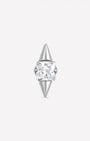 Square Prism Spear Flatback Stud