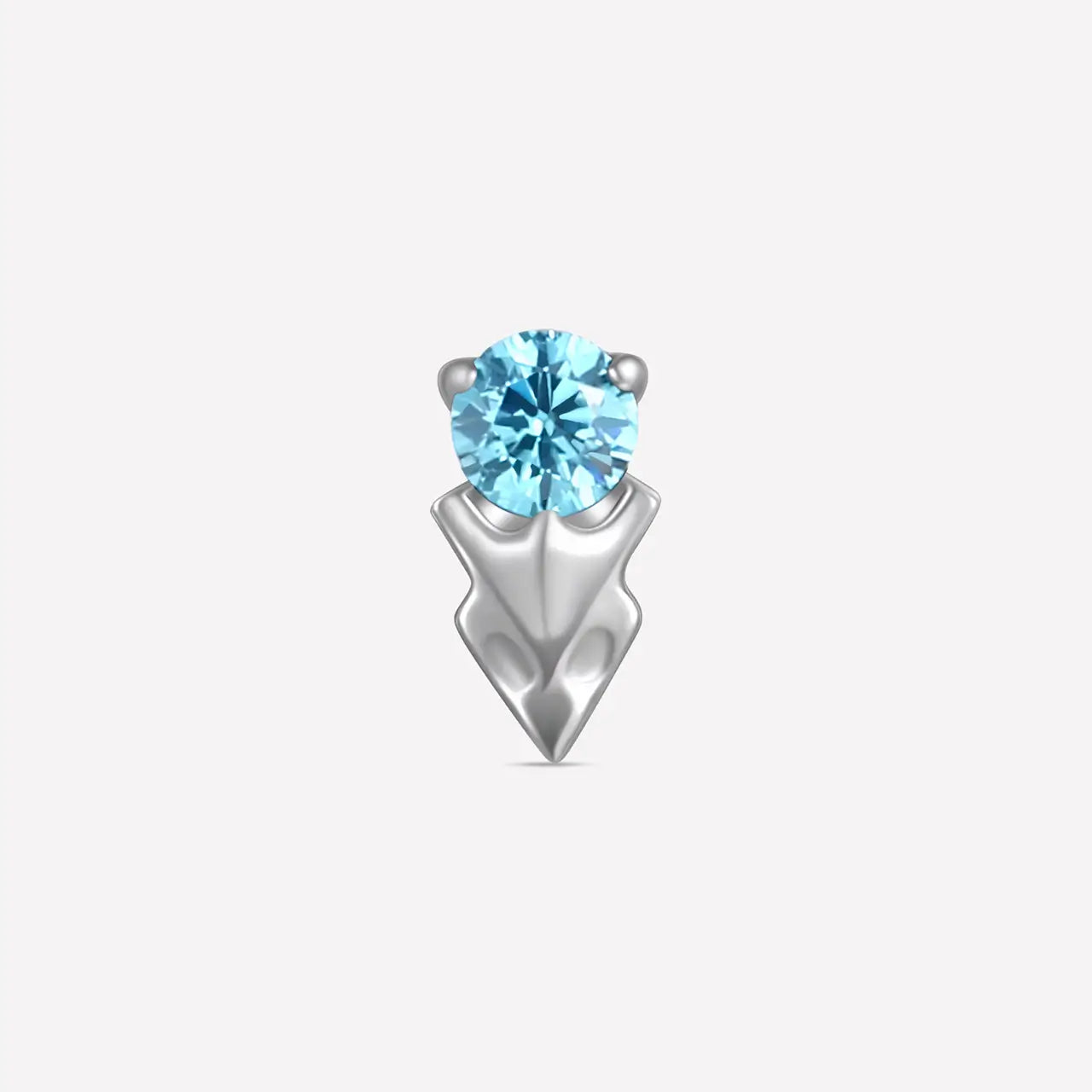 Gemstone Arrowhead Flatback Stud