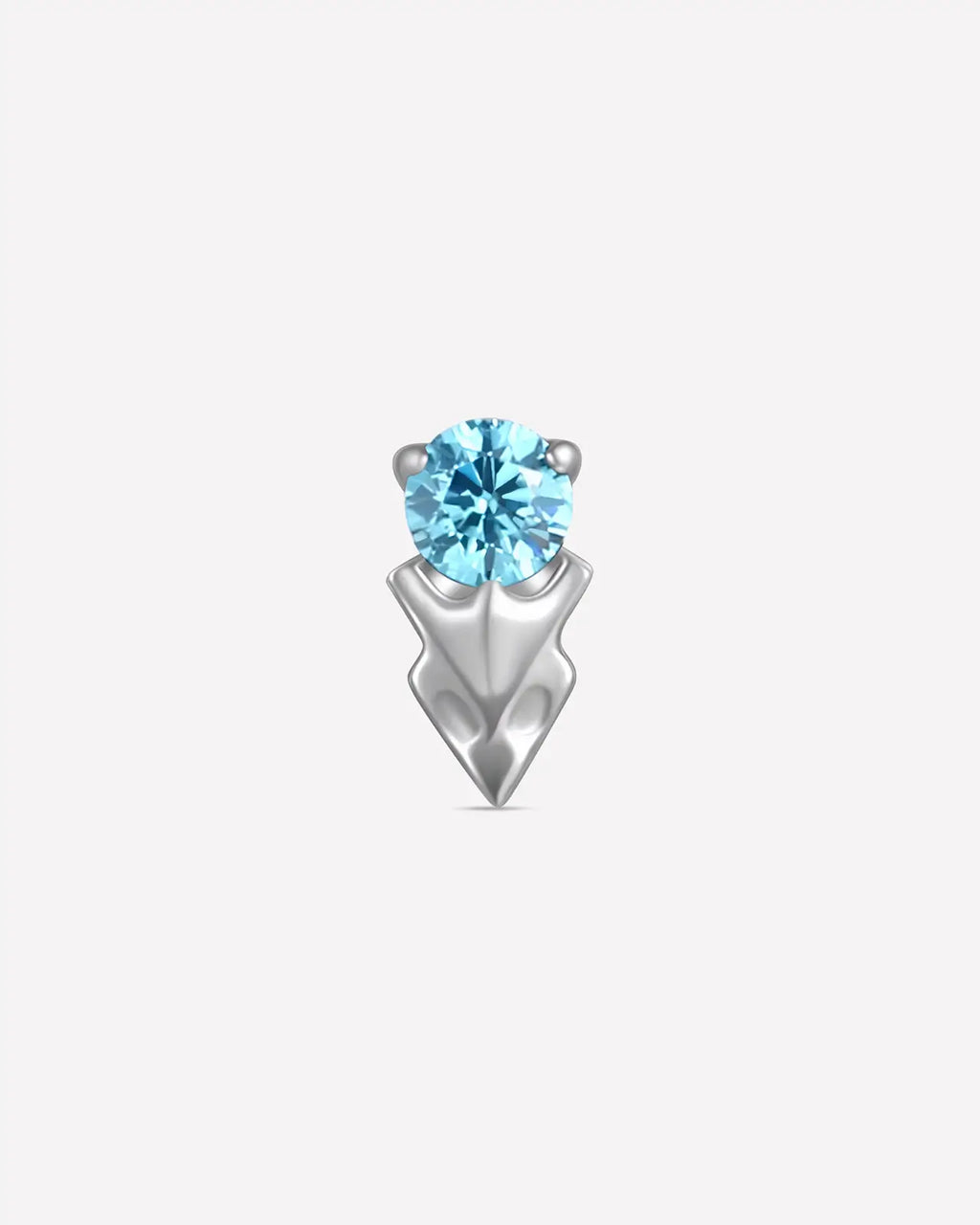 Gemstone Arrowhead Flatback Stud