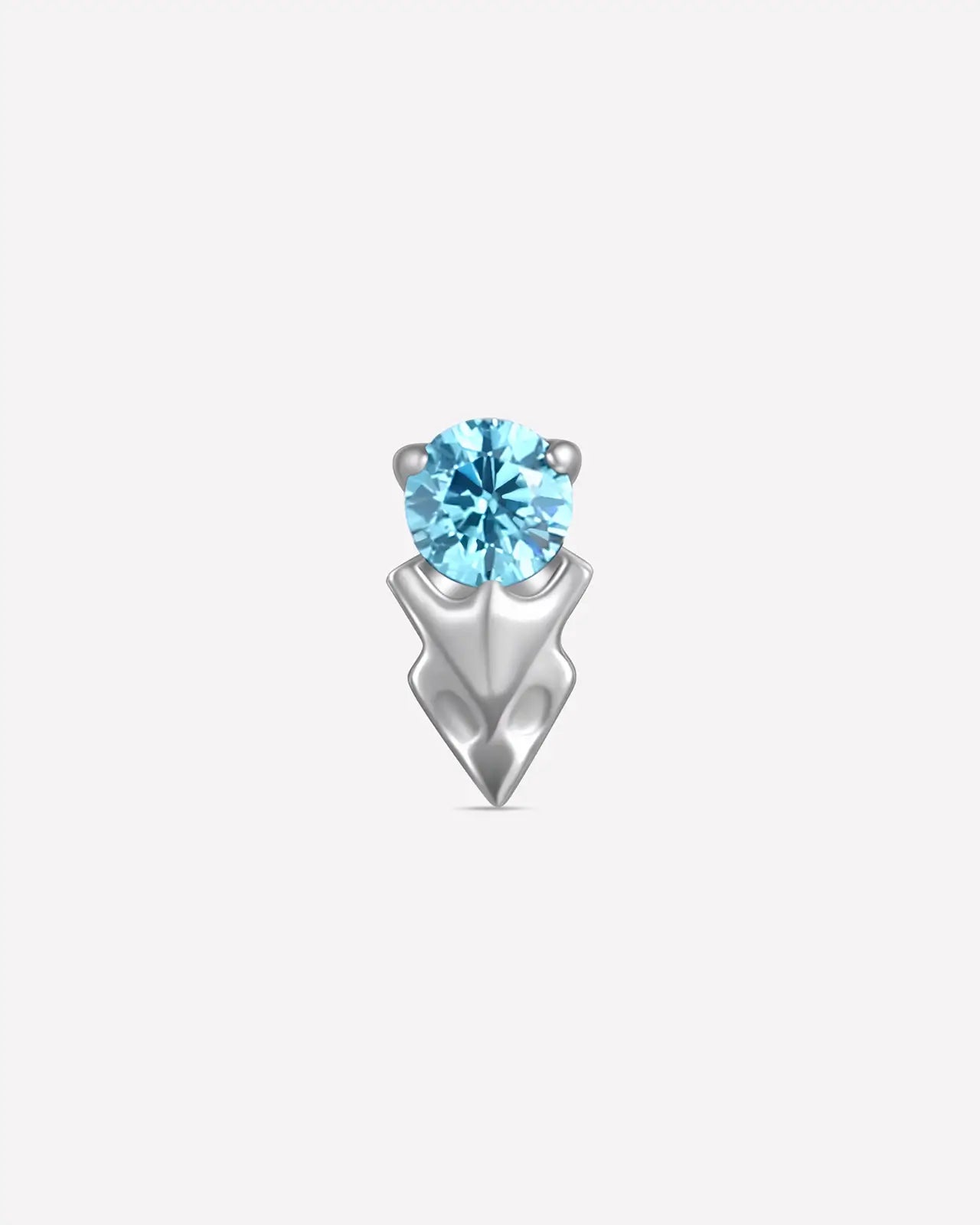 Gemstone Arrowhead Flatback Stud