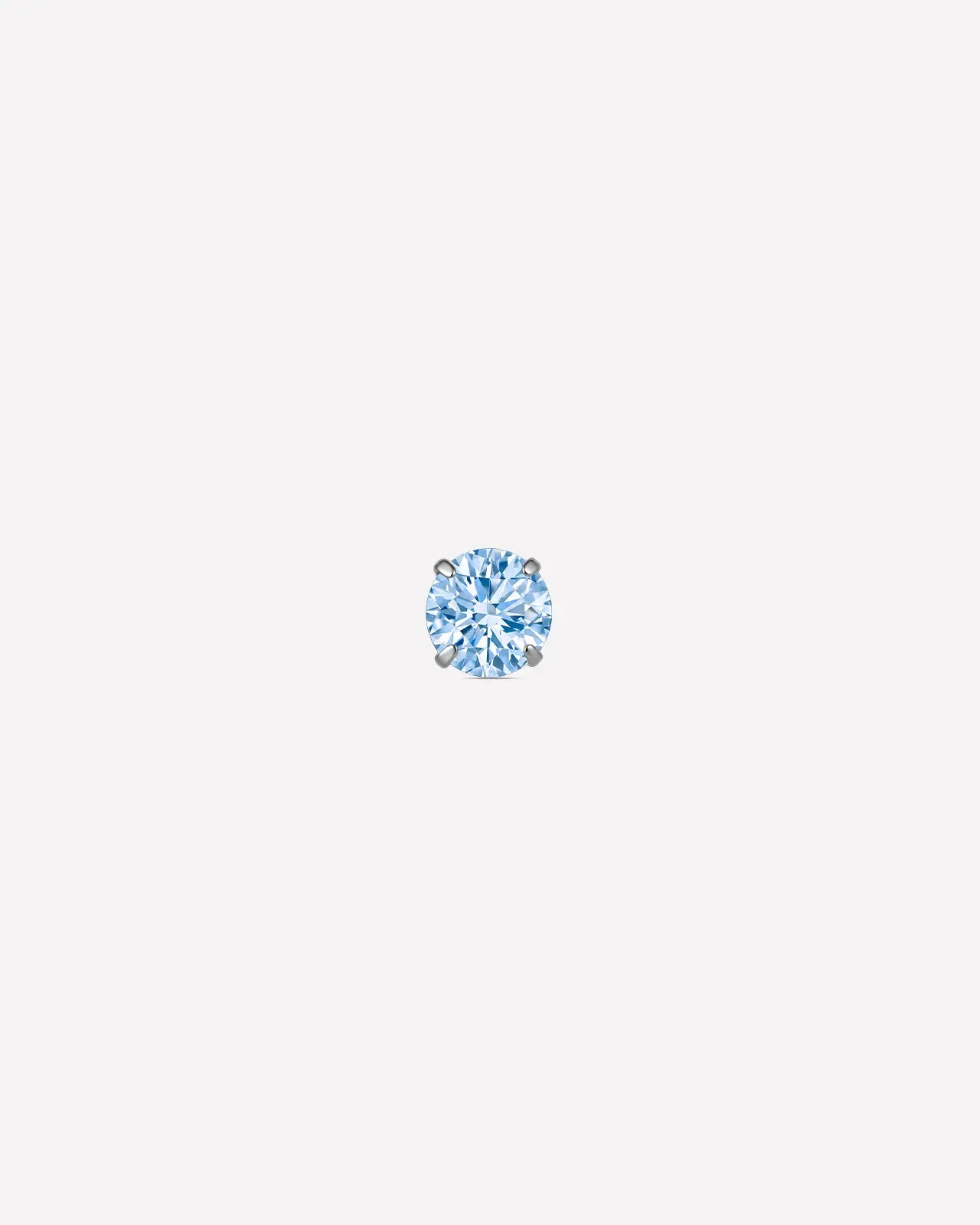 Brilliant Moissanite Solitaire Flatback Stud