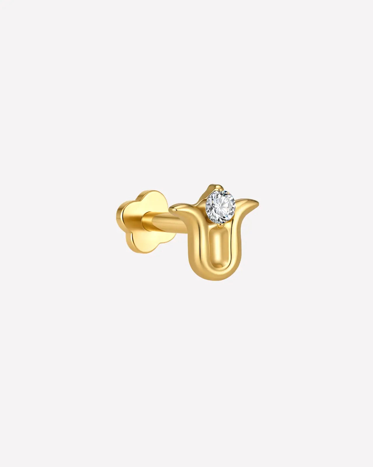 Lotus Bloom Flatback Stud