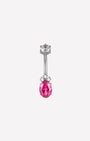 Regal Crown Oval Belly Button Ring
