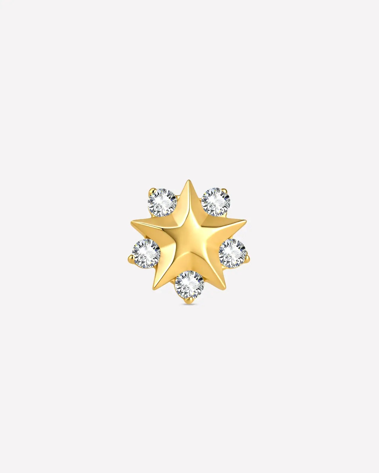 Celestial Star Halo Flatback Stud