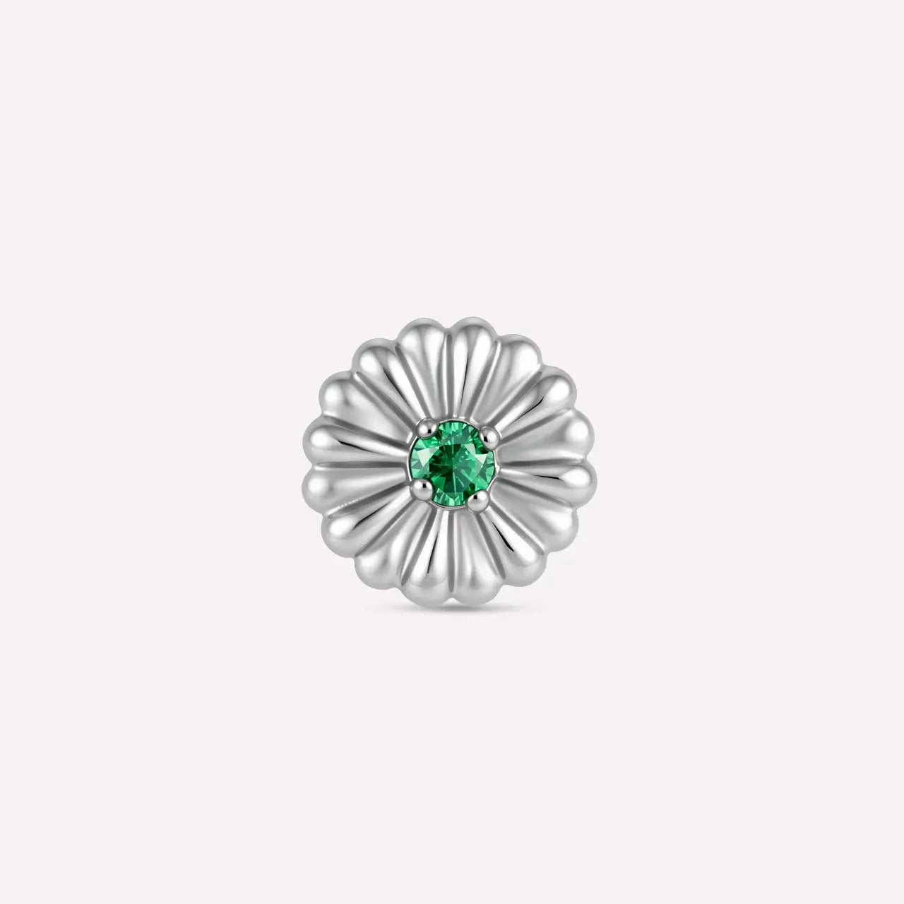 Sculpted Dahlia Flatback Stud