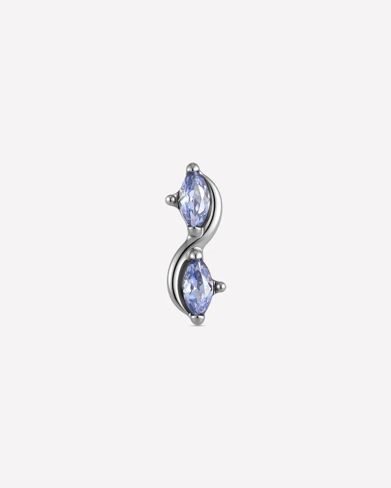 Marquise Duet S-Curve Flatback Stud