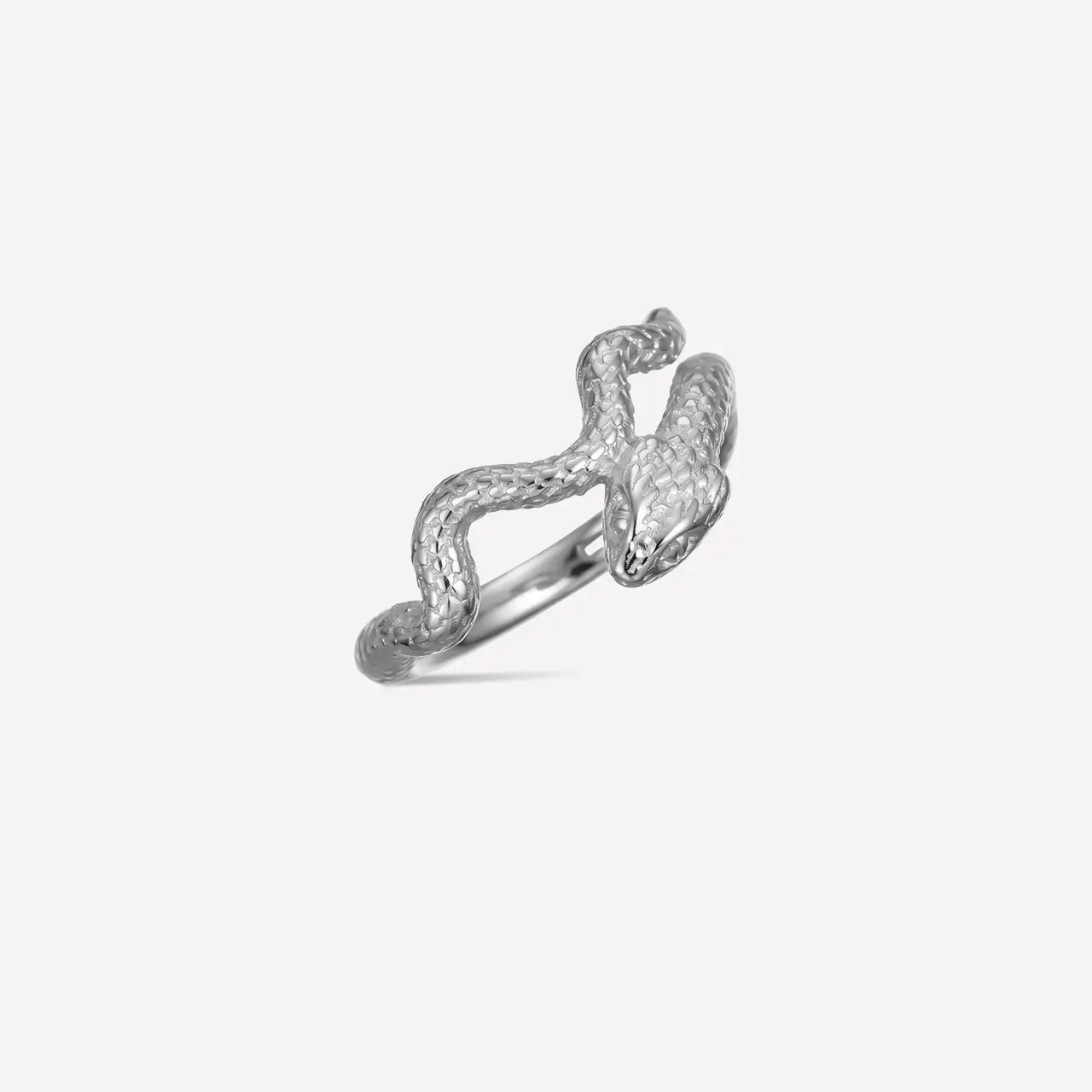 Coiled Serpent Clicker Ring