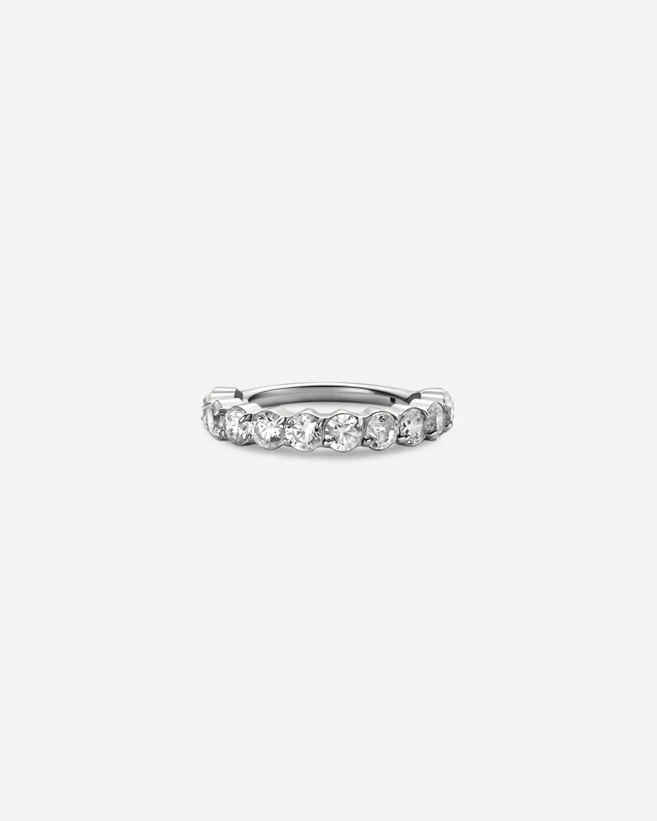 Half Pavé Eternity Clicker