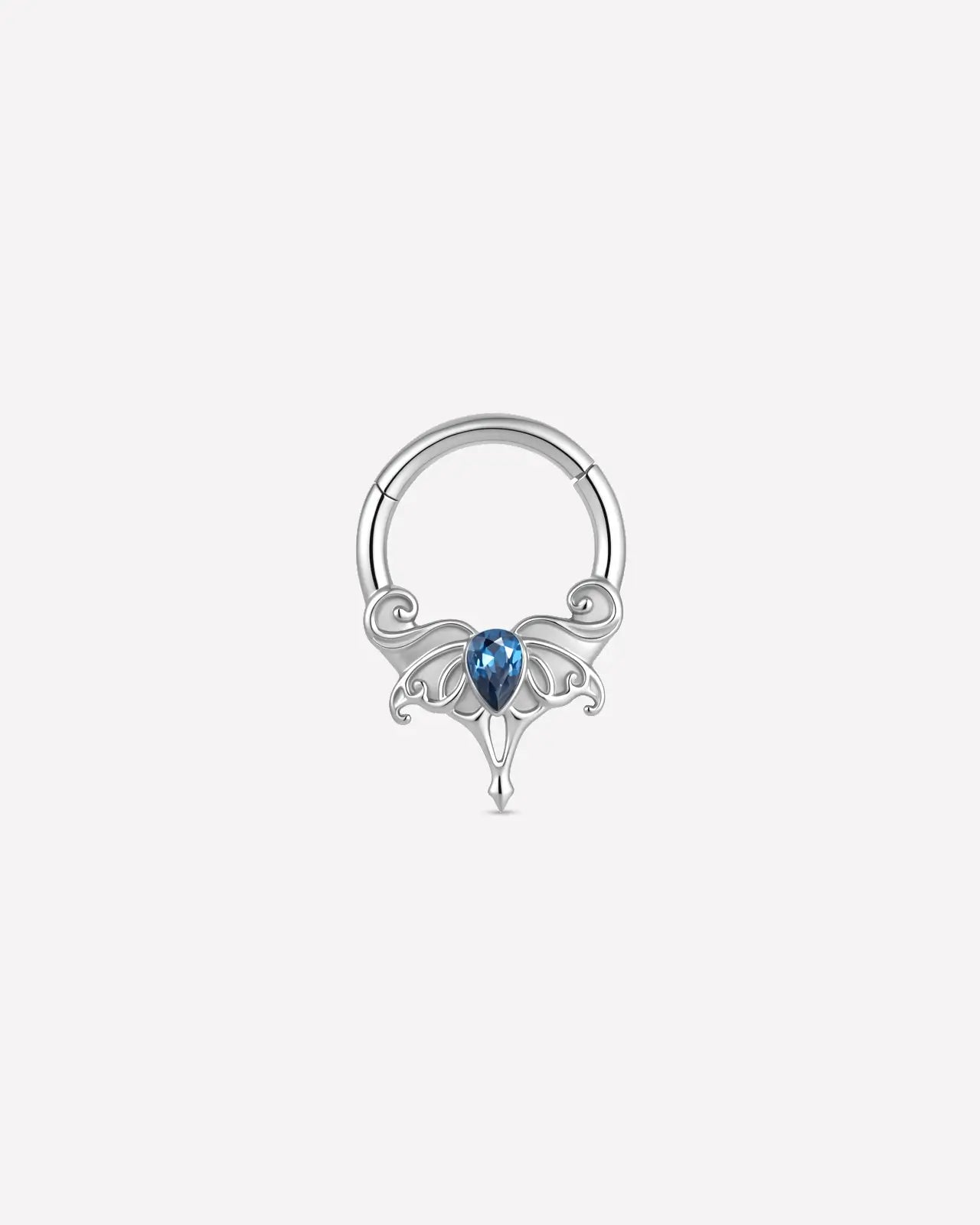 Blue Teardrop Filigree Clicker