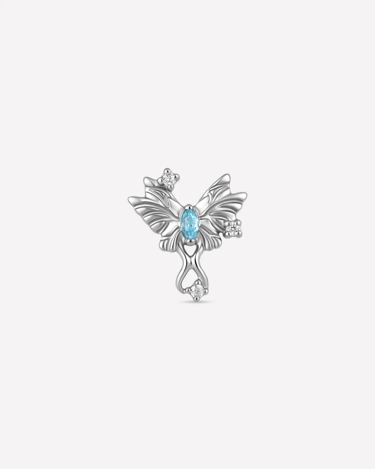 Ribbon Butterfly Flatback Stud