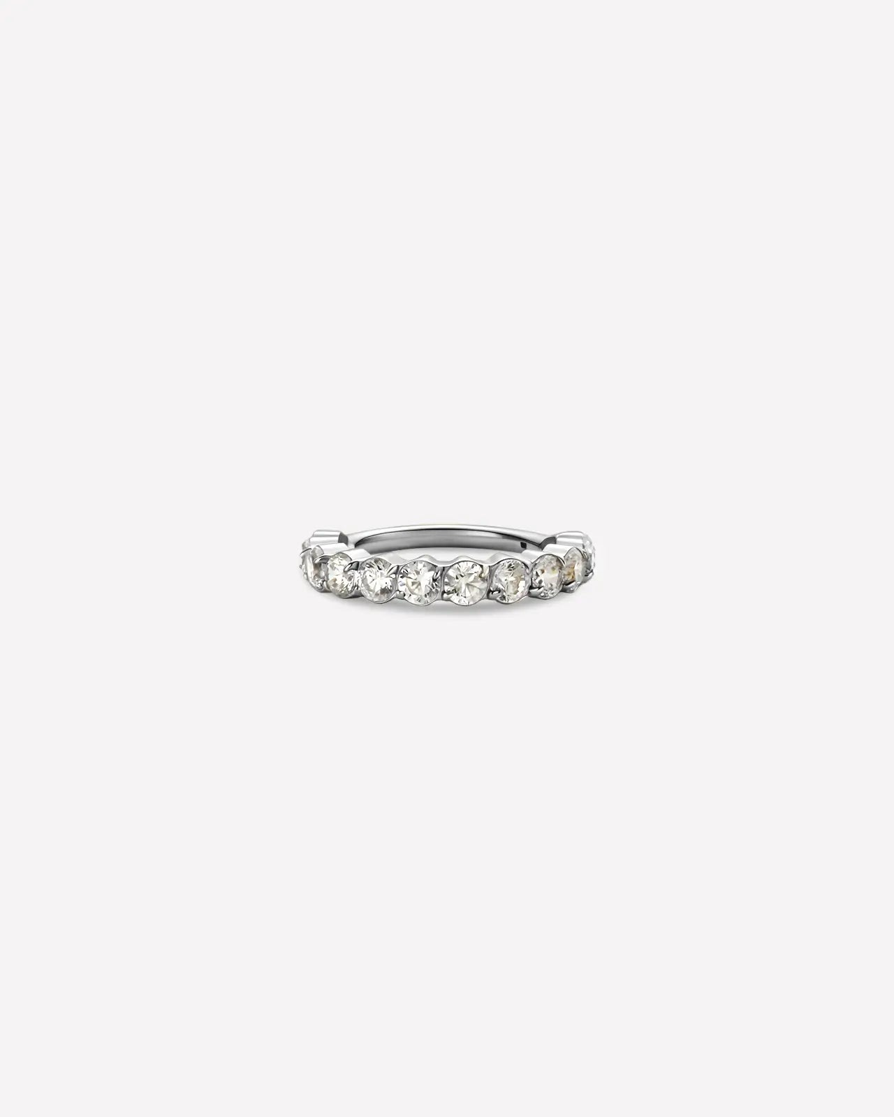 Half Pavé Eternity Clicker