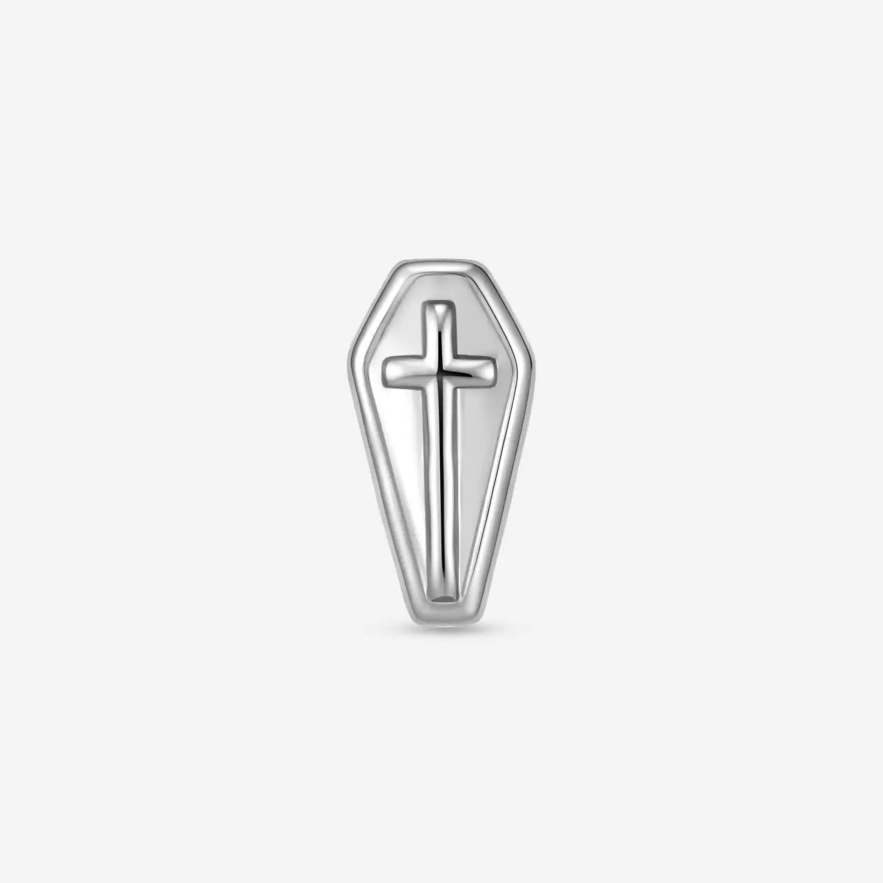 Morriven Coffin Cross Flatback Stud