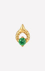 Teardrop Leaf Loop Flatback Stud